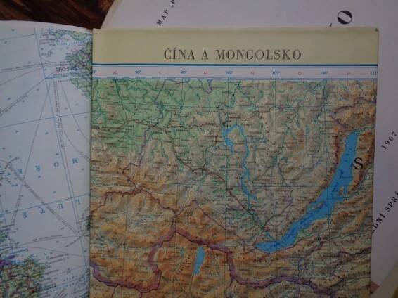 Čína a Mongolsko: Soubor map: [Měřítko:] 1:6000000, 1967