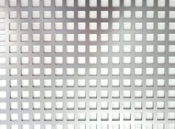 Arcansas Hliníkový plech perforovaný Square 1000 x 200 x 0,8 mm