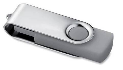 Twister Techmate šedo-stříbrný USB flash disk 8GB