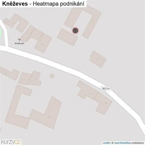 Mapa Kněževes - Firmy v obci.
