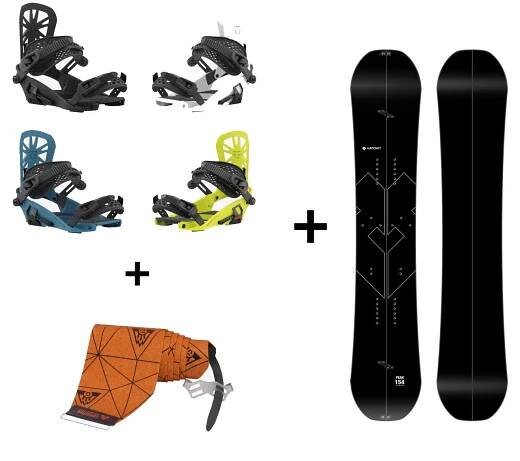 SET Splitboard Hatchey Peak + pásy + viazanie
