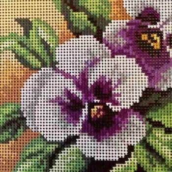 Vyšívací vzor Předloha vyšívací Maceška 15x15cm (Gobelínové plátno (stramín) s natištěným obrázkem s motivem Maceška. Kreativní předloha od výrobce Orchidea. Bavlněná vyšívací předloha s rozměry 15 x 15 cm. Kód výrobce: 2757.)