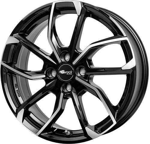 Brock RC34 Schwarz Front-Poliert 6,5x16 4x108 ET32 65,1