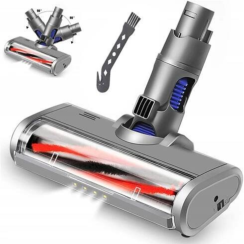 Přenosný vyměnitelný LED kartáč Dy/son Příslušenství V7 V8 V10 V11 V15 180°