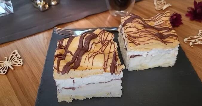 Řezy mraky - legendární zákusek na plech z odpalovaného těsta | Food, Desserts, Ethnic recipes