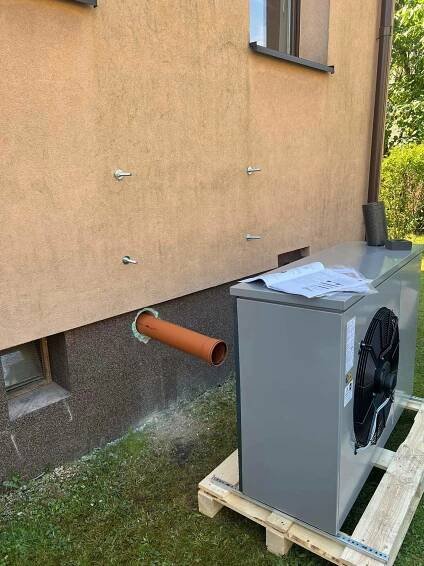 Dodávka a montáž tepelného čerpadla alpha innotec o výkonu 9kw. Výměna za plynový kotel. - Hrušatop s.r.o.