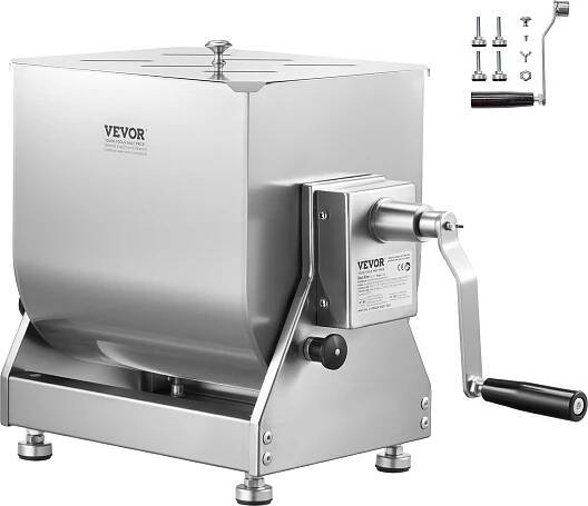 Ruční míchačka na maso VEVOR 80 l s výklopnou nádobou (maximální mixování 36,29 kg