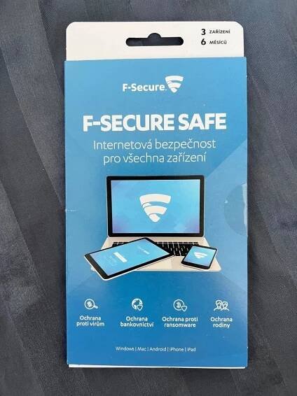 Software F-Secure Internet Security, 3 zařízení / 6 měsíců - Počítače a hry