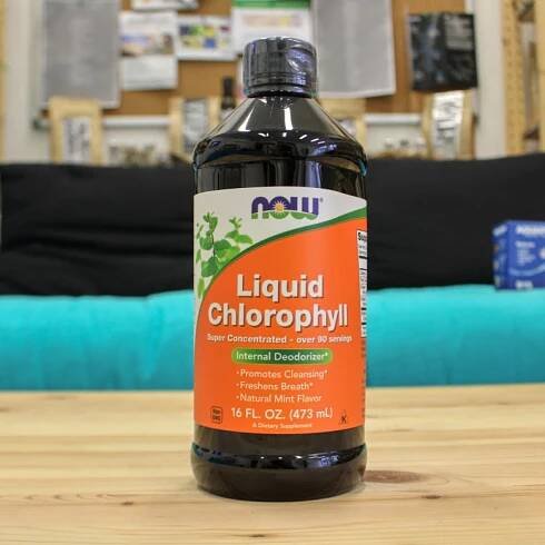 Now Foods Liquid Chlorophyll & Mint tekutý chlorofyl 473 ml
