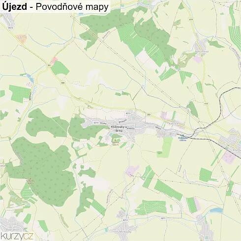 Újezd - mapy | Kurzy.cz
