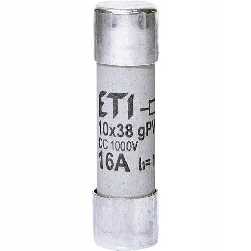 Pojistka ETI 10x38 16A 1000VDC