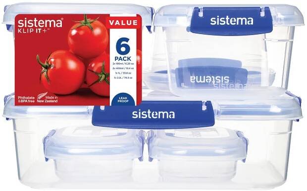 Sistema Box na potraviny Klip It Plus sada 6ks