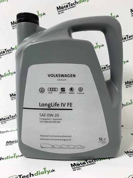 Originál olej motorový VAG 0W-20 LL IV FE 5L - GS60577M4