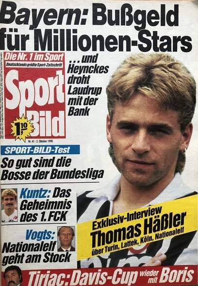 Sport Bild: Thomas Häßler (2.10.1990) | Marken.cz - Knihy, dvd, ročenky a časopisy o sportu