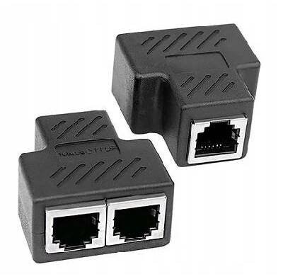 Rozbočovač Splitter Ethernet 2 zásuvky RJ45 2ks