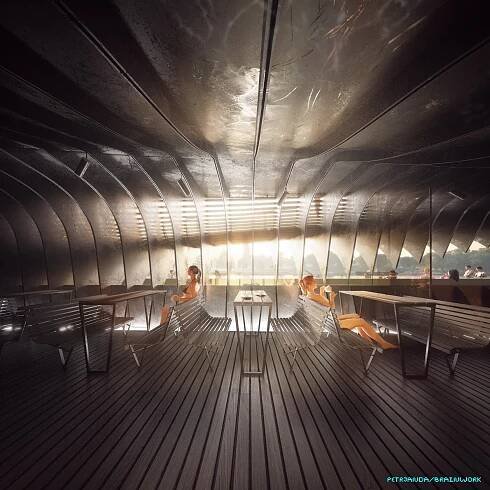 Floating pool for Prague by petrjanda/brainwork