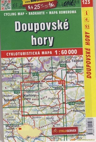 Doupovské hory 123 Cyklotur mapa