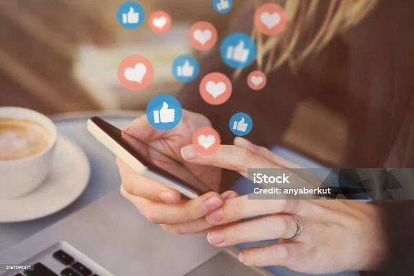 lajky na sociálních sítích - Bez autorských poplatků Sociální média Stock fotka