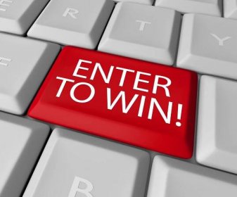 Zadejte vyhrát soutěž kreslení losování loterie klíč počítače