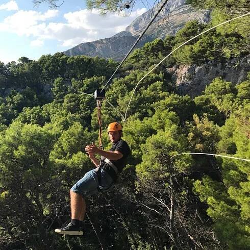 zipline canyon by tucepi