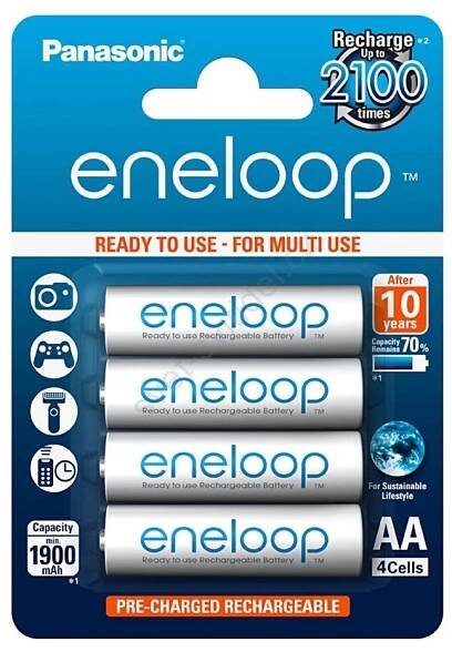 Panasonic Eneloop BK-3MCCE - 4ks nabijecí baterie AA Eneloop NiMH/1,2V/1900mAh