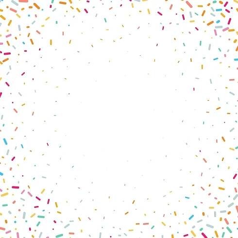 Celebration background with a colourful confetti border design