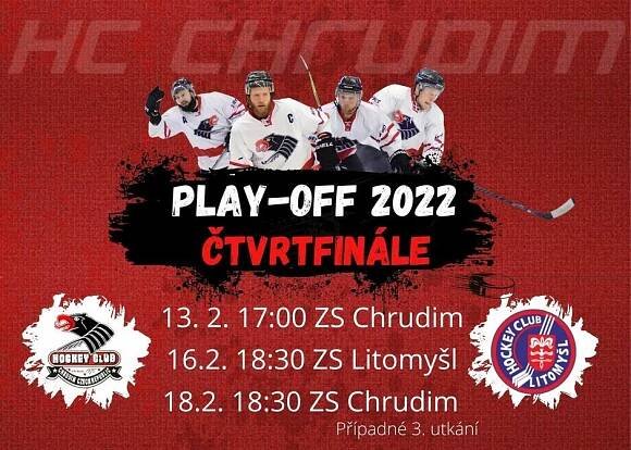 HC Chrudim | Chrudim vyzve ve čtvrtfinále Litomyšl