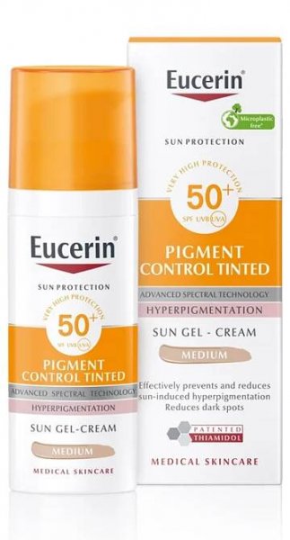 Eucerin Sun Pigment Control Tinted středně tmavý SPF50+ 50 ml