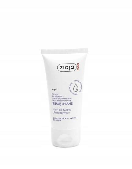 Ziaja Lněné semínko, krém na obličej, ultrahydratační, 50 ml