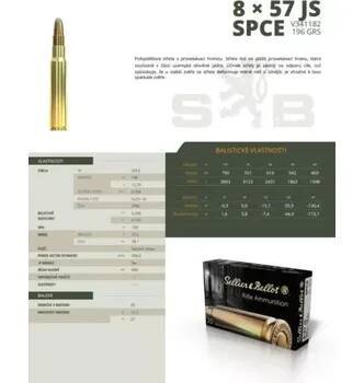 8x57JS SB SPCE 12,7g (196gr) 2945 20 ks