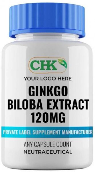 Private Label Ginkgo Biloba Extract 120mg, Capsules Manufacturer