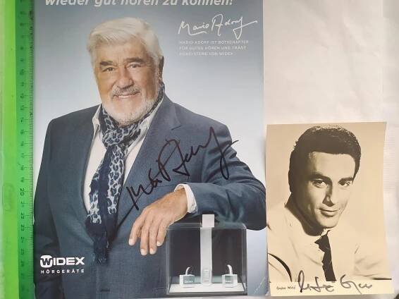 Autogram podpis Adorf Mario (Vinnetou - Santer)+Mitic Gojko