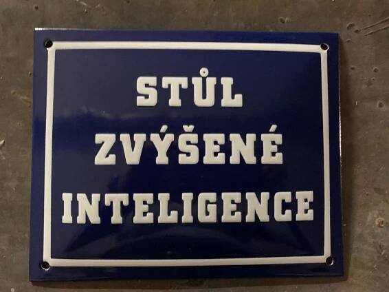 Smaltovaná cedule nová - Dům a zahrada