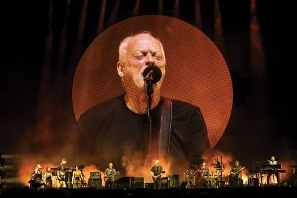 David Gilmour performs at the Circus Maximus in Rome, Italy