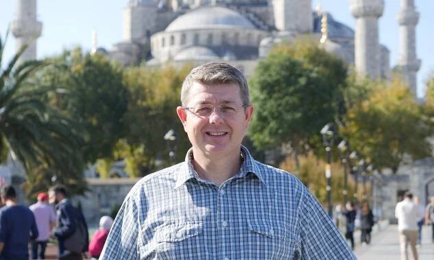 Matt C Bennett at the Blue Mosque