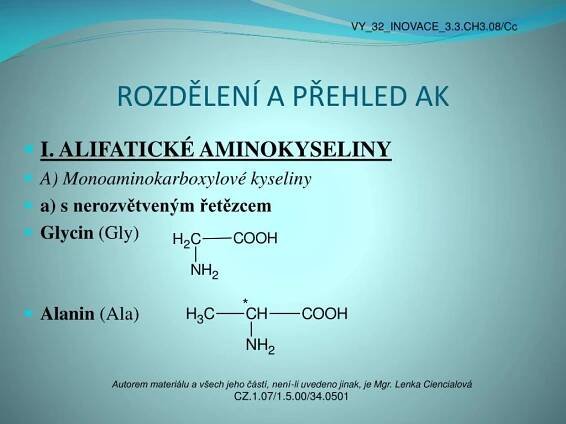 PPT - BÍLKOVINY (AMINOKYSELINY) PowerPoint Presentation, free download - ID:5457878