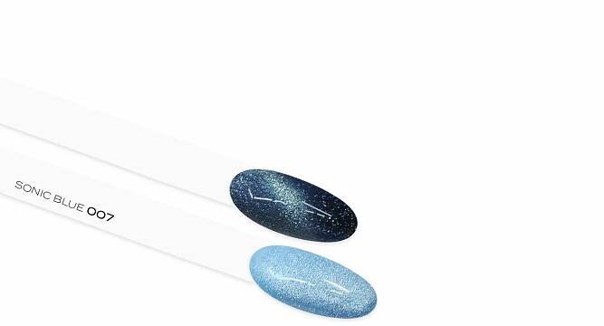 UV/LED Gel Polish Fancy Illusions, 5ml - 007, Sonic Blue - gel lak v kelímku