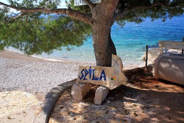 Nejbližší pláž - Apartmány s parkovištěm Ivan Dolac, Hvar