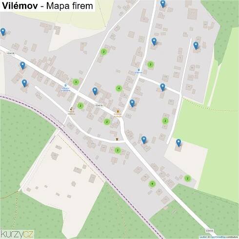 Vilémov - mapy | Kurzy.cz