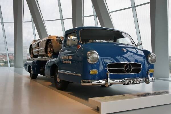 Mercedes Benz Museum in Stuttgart, Germany
