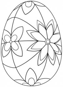 Detailní velikonoční vajíčko omalovánka