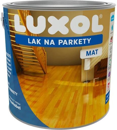 LUXOL Lak na parkety bezbarvý matný 2,5 l nakoupit u OBI