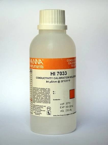 Kontrolní roztok měrné vodivosti 84 μS/cm - 500 ml (HI 7033L) - Epřístroje.cz