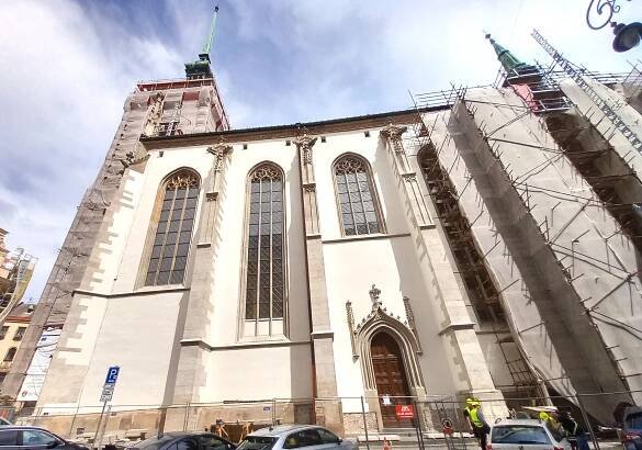 Kostel svatého Jakuba se po třech letech oprav otevře koncem června - Brňan