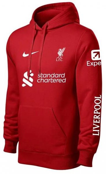 Fotbalová Pánská Mikina Liverpool FC - Červená