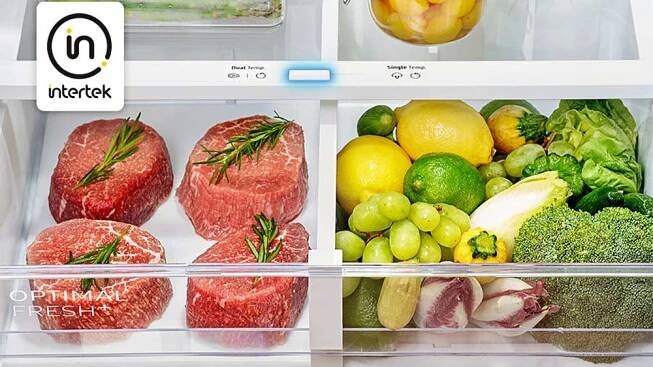 Potraviny v zásuvce Optimal Fresh+ v chladničce SAMSUNG RB38C7B6AB1/EF_05