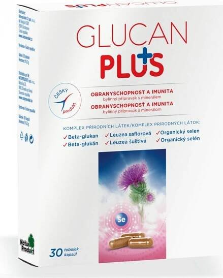 Naturprodukt doplňky stravy Glucan plus 30 kapslí
