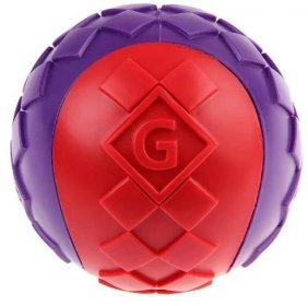 GiGwi Ball with Squeaker Red/Purple S