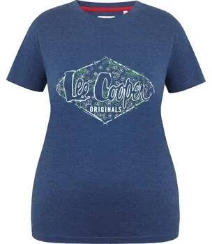 Pánské oblečení Tričko Lee Cooper Navy Marl 1036742 16 (44)