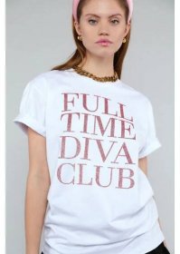 FULL TIME DIVA CLUB sparkling T-shirt